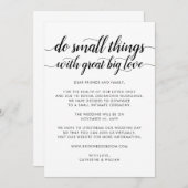 Niedliche Kleinigkeiten Große Hochzeit mit großer  Ankündigung (Vorne/Hinten)