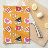 Niedliche Kleinigkeiten im Küchenmuster Geschirrtuch (Viertel Falte)