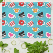 Niedliche Kleinigkeiten im Küchenmuster Geschirrtuch (Gefaltet)