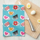 Niedliche Kleinigkeiten im Küchenmuster Geschirrtuch (Viertel Falte)