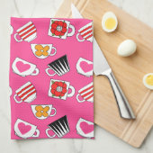 Niedliche Kleinigkeiten im Küchenmuster Geschirrtuch (Viertel Falte)