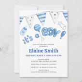 Niedliche Kleinigkeiten mit einer Baby-Dusche Einladung (Vorderseite)