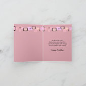 Niedliche Kleinkinder am Strand Geburtstagskarte Karte (Innenseite)