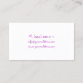 Niedliche Kleinkinder Babysitting & Kinderbetreuun Visitenkarte (Rückseite)