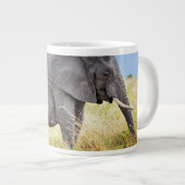 Niedliche Kleintiere | Afrikanische Elefanten und Jumbo-Tasse (Vorderseite Rechts)