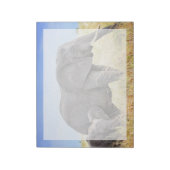 Niedliche Kleintiere | Afrikanische Elefanten und  Notizblock (Rotiert)