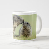 Niedliche Kleintiere | Alpenmarmot Jumbo-Tasse (Vorderseite Rechts)