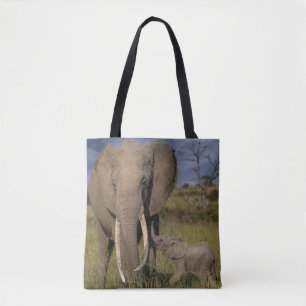 Niedliche Kleintiere Amama Elefant mit Baby Tasche