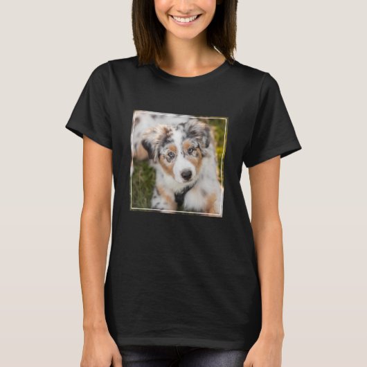 Niedliche Kleintiere | Australian Shepherd Puppy T-Shirt (Vorderseite)