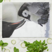 Niedliche Kleintiere | Babemann Penguin Geschirrtuch (Gefaltet)