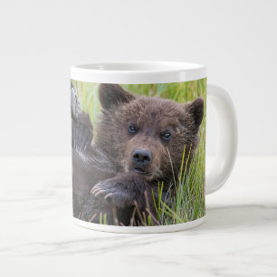 Niedliche Kleintiere   Baby Brown Bear Cube Jumbo-Tasse