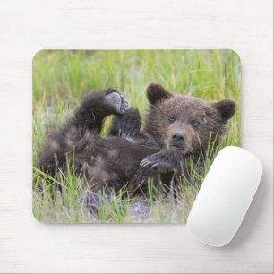 Niedliche Kleintiere   Baby Brown Bear Cube Mousepad