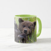 Niedliche Kleintiere | Baby Brown Bear Cube Tasse (VorderseiteRechts)