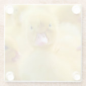 Niedliche Kleintiere | Baby Duck Group Glasuntersetzer (Rückseite)