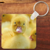 Niedliche Kleintiere | Baby Duck Group Schlüsselanhänger (Rückseite)