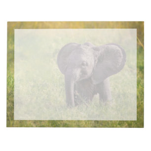 Niedliche Kleintiere   Baby Elephant Kenya Africa Notizblock