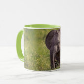 Niedliche Kleintiere | Baby Elephant Kenya Africa Tasse (Vorderseite Links)