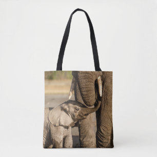 Niedliche Kleintiere Baby Elephant & Mama Tasche