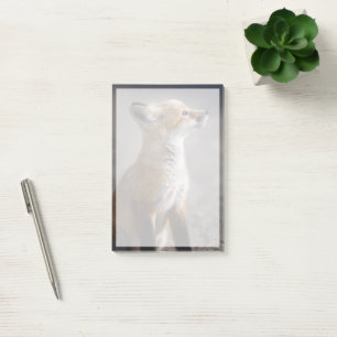 Niedliche Kleintiere Baby Fox Portrait Post-it Klebezettel