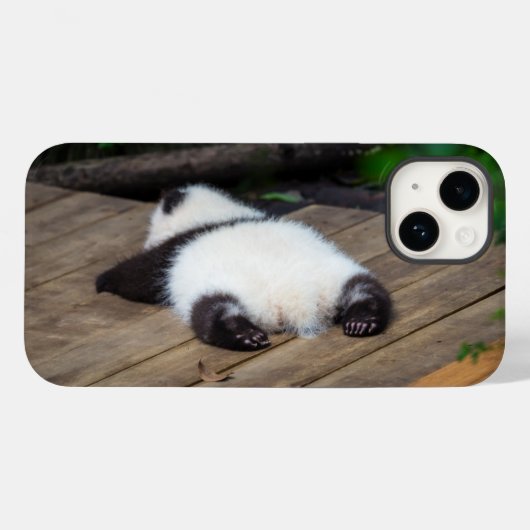 Niedliche Kleintiere | Baby Giant Panda Schlafen Case-Mate iPhone Hülle (Rückseite (Horizontal))