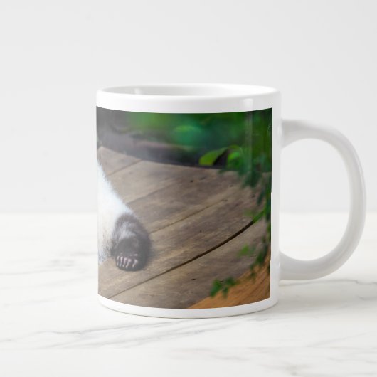 Niedliche Kleintiere | Baby Giant Panda Schlafen Jumbo-Tasse (Rechts)