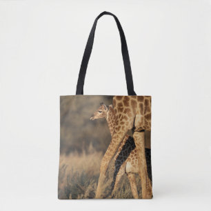 Niedliche Kleintiere Baby Giraffe & Parent Tasche