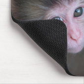 Niedliche Kleintiere | Baby Macaque Monkey & Mothe Mousepad (Ecke)