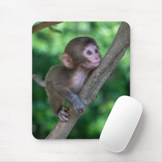 Niedliche Kleintiere | Baby Monkey Mousepad (Mit Mouse)