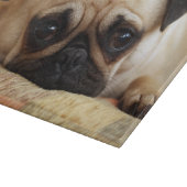 Niedliche Kleintiere | Baby Mops Puppy Schneidebrett (Ecke)