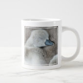 Niedliche Kleintiere | Baby Mute Swan Jumbo-Tasse (Rechts)