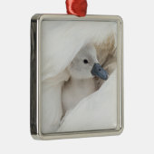 Niedliche Kleintiere | Baby Mute Swan Ornament Aus Metall (Rechts)