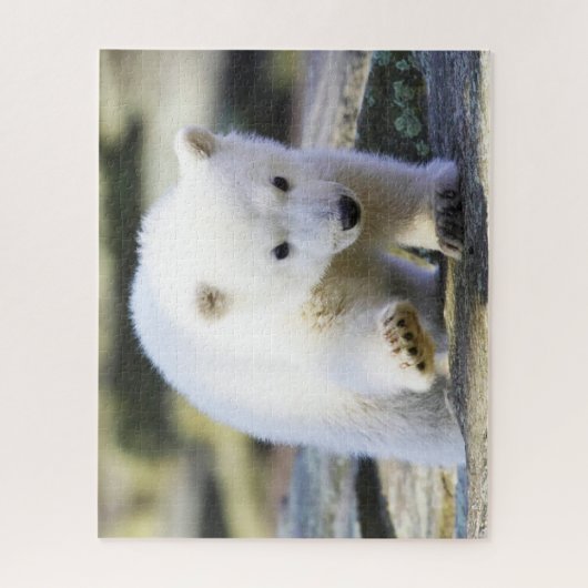 Niedliche Kleintiere | Baby Polar Bear Cube Puzzle (Vertikal)