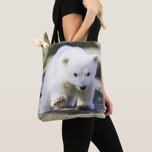 Niedliche Kleintiere | Baby Polar Bear Cube Tasche (Von Nahem)