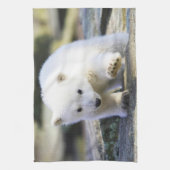 Niedliche Kleintiere | Baby Polar Bear Geschirrtuch (Vertikal)