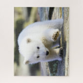 Niedliche Kleintiere | Baby Polar Bear Puzzle (Vertikal)