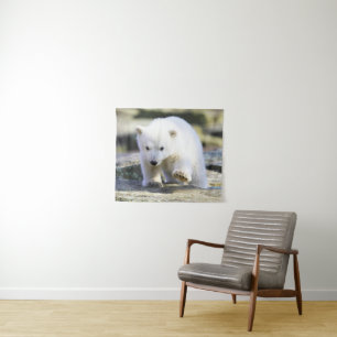 Niedliche Kleintiere Baby Polar Bear Wandteppich