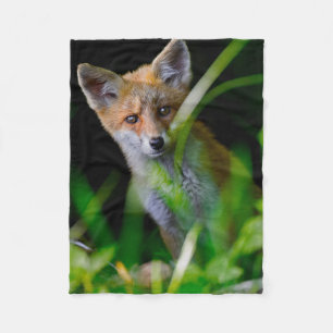 Niedliche Kleintiere   Baby Red Fox Fleecedecke