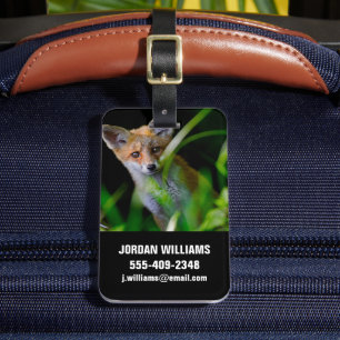 Niedliche Kleintiere   Baby Red Fox Gepäckanhänger