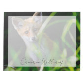 Niedliche Kleintiere | Baby Red Fox Notizblock (Vorderseite)