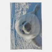 Niedliche Kleintiere | Baby-Siegel Geschirrtuch (Vertikal)