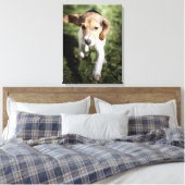 Niedliche Kleintiere | Beagle Welpe Leinwanddruck (Insitu (Schlafzimmer))