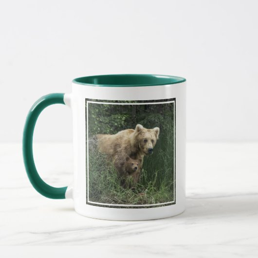 Niedliche Kleintiere | Bear Mama Bear & Ihre Cubs Tasse (Links)