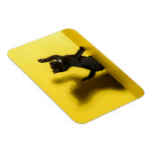 Niedliche Kleintiere | Black Cat Playing Magnet (Rechte Seite)