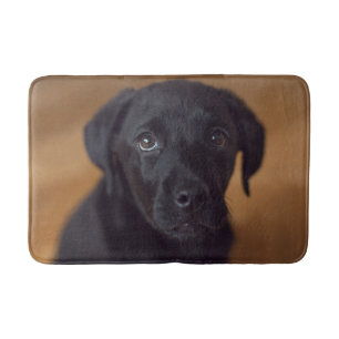 Niedliche Kleintiere Black Labrador Puppy Badematte