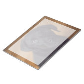 Niedliche Kleintiere | Black Labrador Puppy Notizblock (angewinkelt)