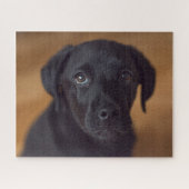 Niedliche Kleintiere | Black Labrador Puppy Puzzle (Horizontal)