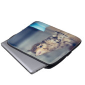 Niedliche Kleintiere | Blaues mit Augen Perserkätz Laptopschutzhülle (Vorne Knopf)