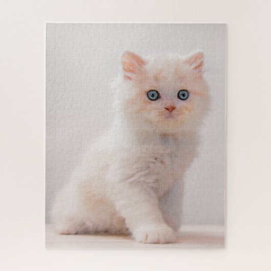 Niedliche Kleintiere | Blue Eye Kitten Puzzle (Vertikal)