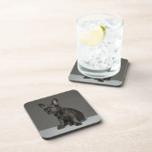 Niedliche Kleintiere | Blue French Bulldog Puppy Getränkeuntersetzer (Rechte Seite)