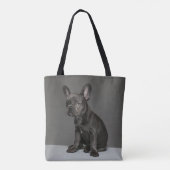 Niedliche Kleintiere | Blue French Bulldog Puppy Tasche (Rückseite)